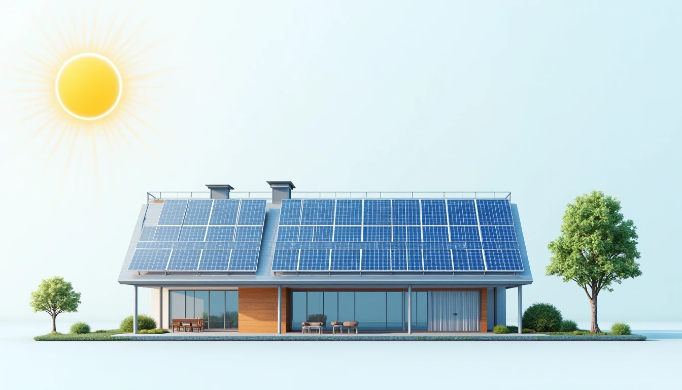 Schema einer Photovoltaikanlage